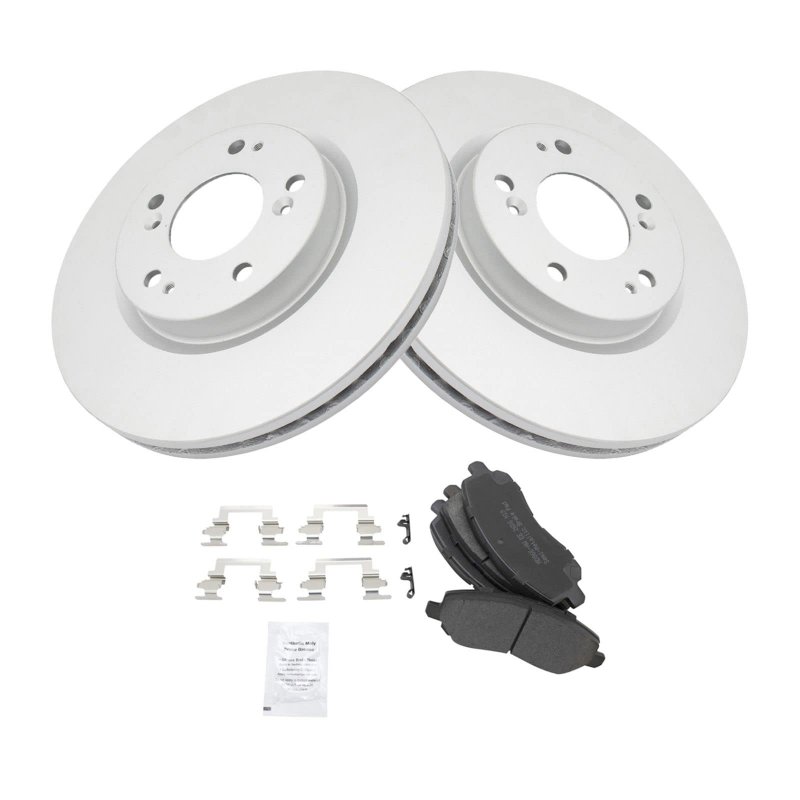 Front Metallic Brake Pads G-coated Rotor Kit For Chrysler Dodge Jeep Mitsu