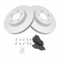 Front Metallic Brake Pads G-coated Rotor Kit For Chrysler Dodge Jeep Mitsu