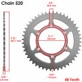 Caltric O-ring Blue Drive Chain Sprockets Kit Compatible With Yamaha R6s Yzfr6s Yzf-r6s 2006-2009