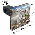 Mount Rushmore National Memorial South Dakota Sd Animals Mountain Goat Tow Trailer Hitch Cover Plug Insert