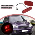 X Autohaux Exterior Rear Bumper End Reflector Side Marker Signal Lamp Set Red Light For Toyota Rav4 1996-2004 81910-42010
