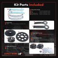 A-premium Engine Timing Chain Kit W Tensioner Guide Fits Sohc 8cyl 4 6l Compatible With Ford Expedition 97-20 F-150 97-99