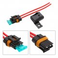 Hoypeyfiy 12 Awg Wire Inline Fuse Holder Blade Style Ato Atc With Waterproof Cover 30 Amp Blade Kit For Marine Automotive
