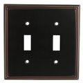 Cosmas 65004-orb Oil Rubbed Bronze Double Toggle Switch Plate Switchplate Wall Cover 