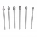 Cylinder Head Porting Kit Die Grinder Bits Tungsten Steel Silver For Grinding And Polishing Cast Iron Carbon