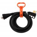 Ocpty Rv Generator Power Cord 10 Feet 50 Amp 125 250 V 12500w Stw 6 3 8 1 Awg Nema 14-50p Ss2-50r
