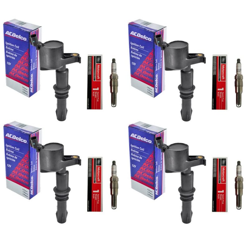 Ad Auto Parts Ignition Coil Pack 4 Bs-c11 Coils 4 Finewire Platinum Spark Plugs For 2005-08 Ford Mercury