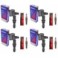 Ad Auto Parts Ignition Coil Pack 4 Bs-c11 Coils 4 Finewire Platinum Spark Plugs For 2005-08 Ford Mercury
