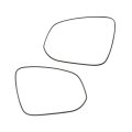 Heated Side Mirror Glass Pair For Toyota Rav4 2013 To 2018 Driver And Passenger Without Turn Signal Or Blind Spot 879310r080 