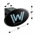 Westworld Logo Oval Tow Trailer Hitch Cover Plug Insert