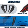 Carbon Fiber Style Side Vent Fender Badge Emblem Cover Trims Set For Ford F150 2021-2022 Car Exterior Decor Accessories