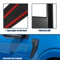 Carbon Fiber Style Side Vent Fender Badge Emblem Cover Trims Set For Ford F150 2021-2022 Car Exterior Decor Accessories