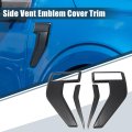 Carbon Fiber Style Side Vent Fender Badge Emblem Cover Trims Set For Ford F150 2021-2022 Car Exterior Decor Accessories
