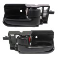 Interior Door Handle Pair For Toyota Matrix 2003 2004 2005 2006 2007 2008 Front Or Rear Driver And Passenger Side Black Plastic 