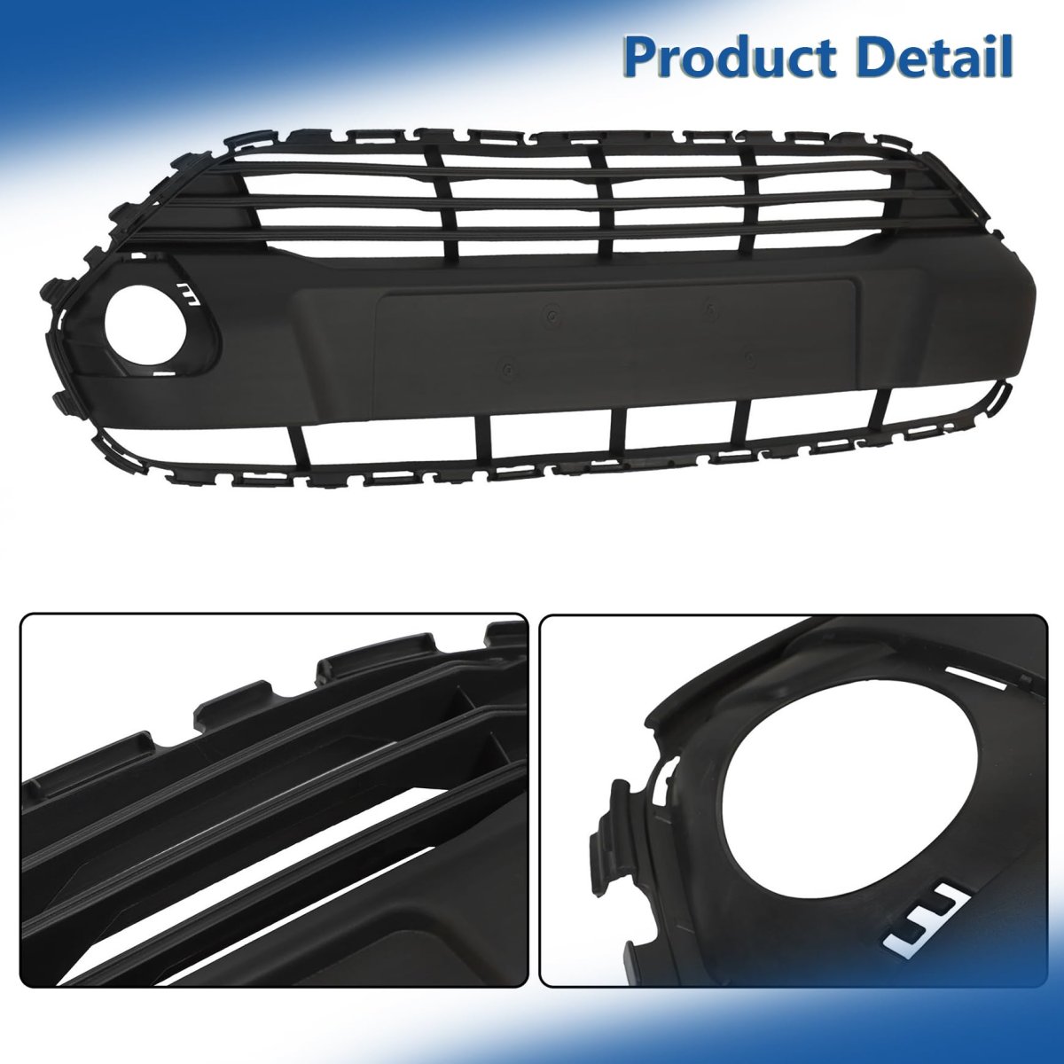 Front Grille Upper Black Mesh Style Replacement For Transit Connect 2014-2018