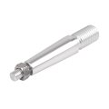 Silver Tone Car Tow Hook Bar Bumper License Plate Mounting Screw For Lancer 