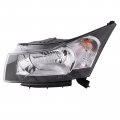 Headlightsdepot Halogen Headlight For Chevrolet Cruze 2012-2016 Includes Left Driver Side Headlamp 