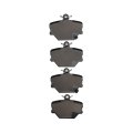 Front Brake Pads For Smart Fortwo 2005 To 2015 Low Metallic Friction Mechanical Wear Sensor 3 54 In Inner And Outer Pad Width 