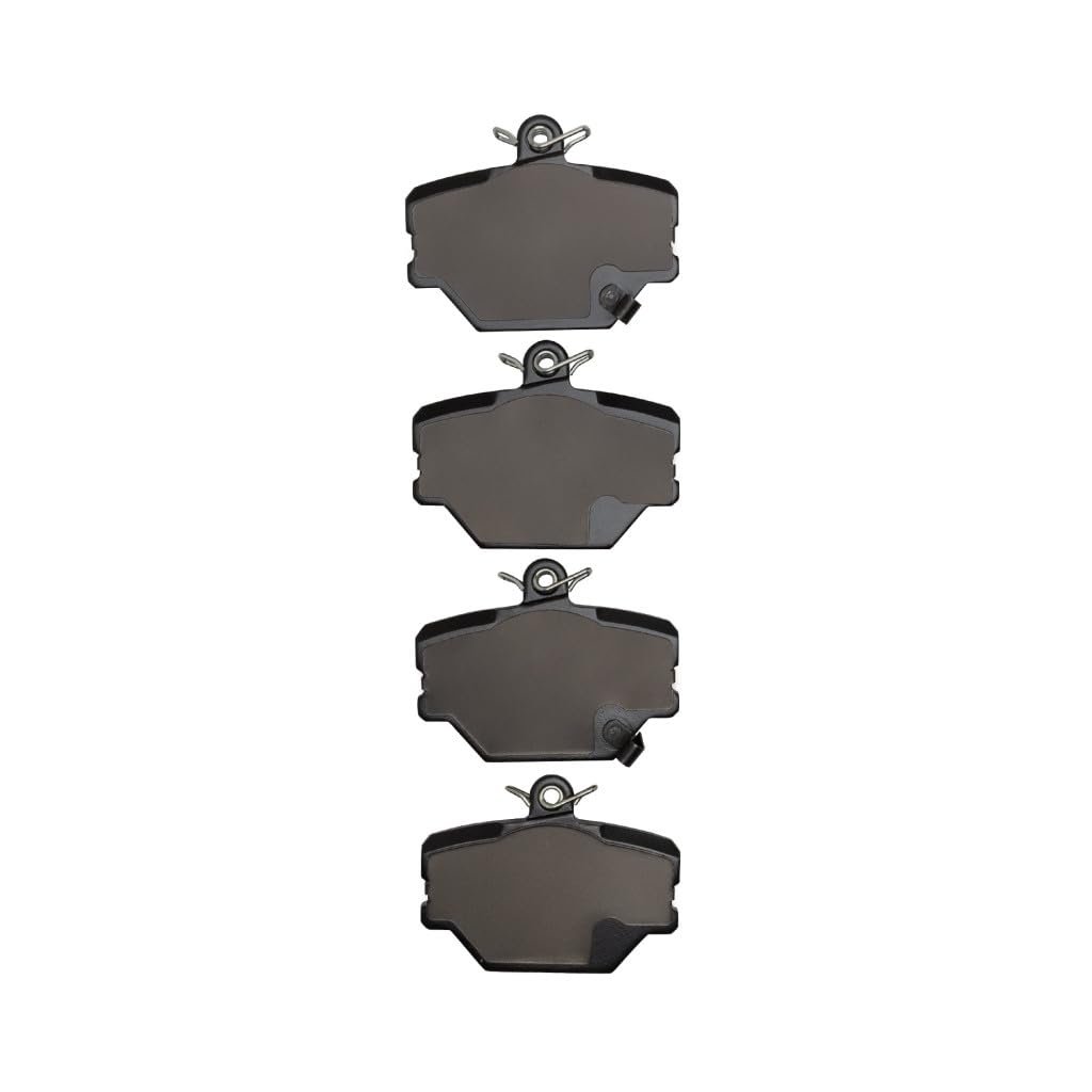 Front Brake Pads For Smart Fortwo 2005 To 2015 Low Metallic Friction Mechanical Wear Sensor 3 54 In Inner And Outer Pad Width