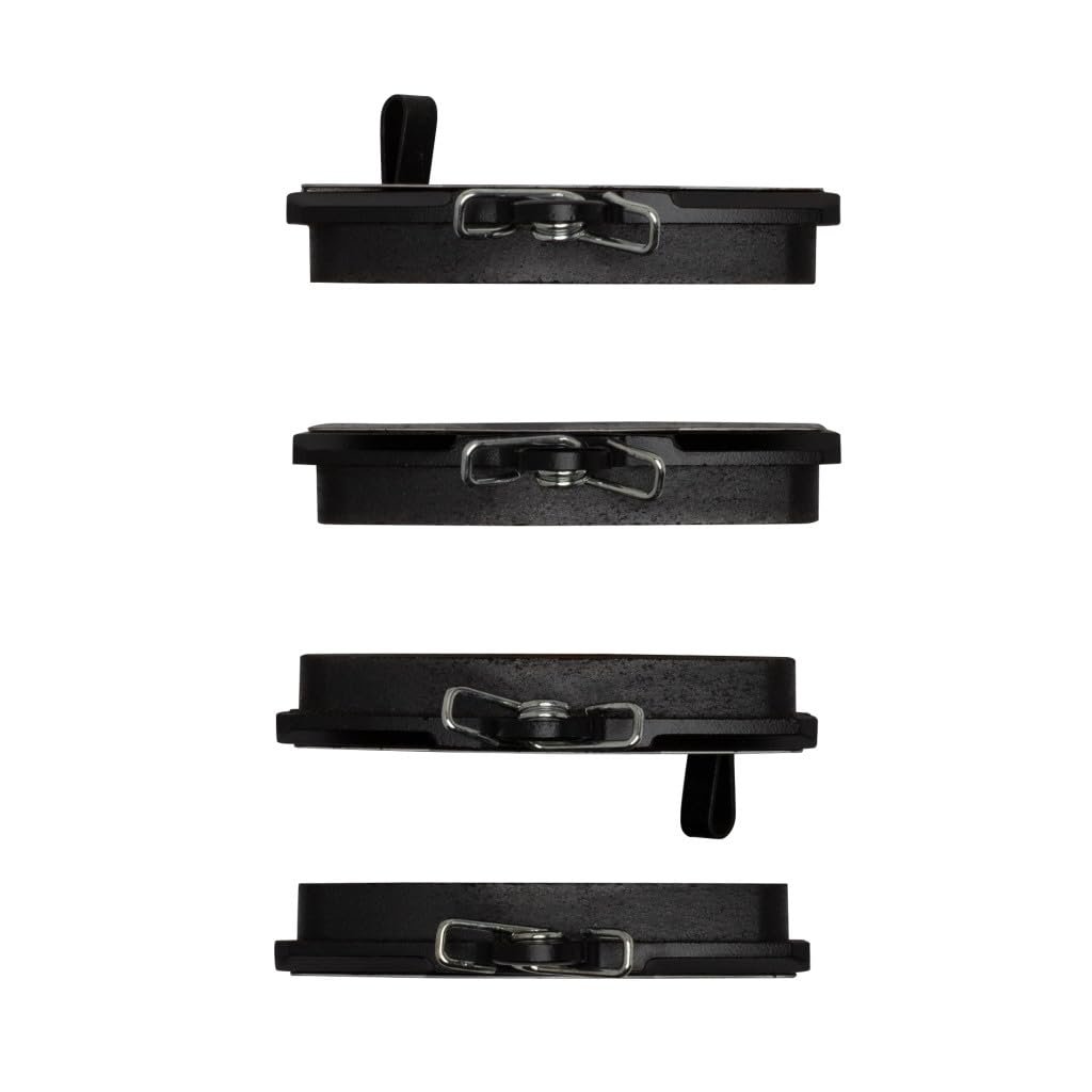Front Brake Pads For Smart Fortwo 2005 To 2015 Low Metallic Friction Mechanical Wear Sensor 3 54 In Inner And Outer Pad Width
