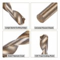 Uxcell 12pcs Jobber Drill Bits 1mm Gold Titanium Coated 4341 High Speed Steel Hss 135 Degree Split Point Twist For Stainless