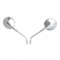 Emlevo For Yamaha Xvs400 Xvs1100 Xvs1300 Xv1900 Xv1700 Xv1600 Motorcycle 10mm Chrome Rearview Mirrors Universal Side Mirror