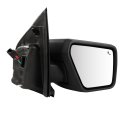 Tow Mirror 2021-2024 Ford For F150 Pickup Truck With Power Adjusted Heated Turn Singal Light Puddle Bilnd Spot Black Cap