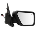 Tow Mirror 2021-2024 Ford For F150 Pickup Truck With Power Adjusted Heated Turn Singal Light Puddle Bilnd Spot Black Cap 