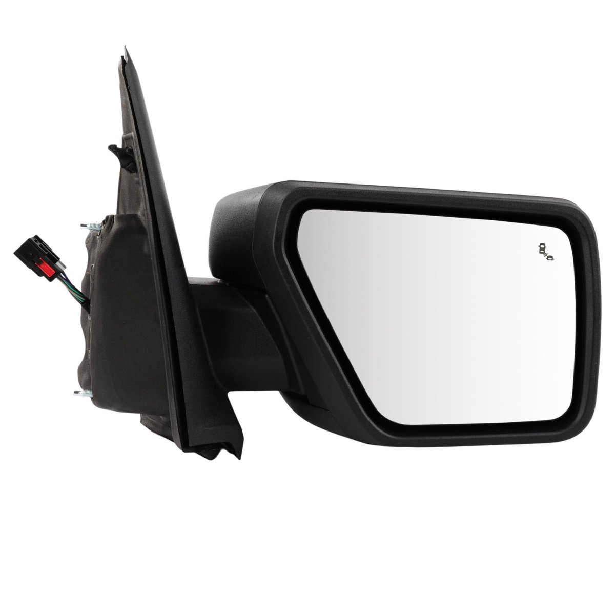 Tow Mirror 2021-2024 Ford For F150 Pickup Truck With Power Adjusted Heated Turn Singal Light Puddle Bilnd Spot Black Cap