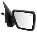 Tow Mirror 2021-2024 Ford For F150 Pickup Truck With Power Adjusted Heated Turn Singal Light Puddle Bilnd Spot Black Cap
