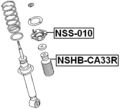 Febest Nshb-ca33r Rear Shock Absorber Boot 