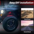 Hecasa Front Inner Fender Liners Compatible With 2007-2018 Jeep Wrangler Jk Jku Splash Guards Lightweight