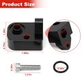 Temperature Air Intake Sensor Spacer Kit For 2017 2024 Chevy Silverado 2500hd 3500hd And Gmc Sierra 6 6l Diesel Black Billet