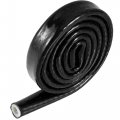 5 16 Id 3ft Heat Shielded Fire Sleeve Silicone Coated Fiberglass Tape For Automotive Hose Lines Wires Electrical Wiring Black 