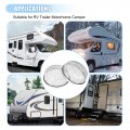 X Autohaux Rv Flying Screen Furnace Vent Cover Camper Heater Exhaust 2 8 Inch Stainless Steel Mesh Protector For Trailers