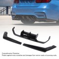 Rear Bumper Lip Diffuser Glossy Black Abs Material Spoiler Body Kit For F80 M3 F82 M4 F83 With Screws And Adhesive Tape Easy