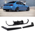 Rear Bumper Lip Diffuser Glossy Black Abs Material Spoiler Body Kit For F80 M3 F82 M4 F83 With Screws And Adhesive Tape Easy