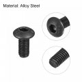 Uxcell M3x6mm Hex Socket Button Head Cap Bolts Screws Alloy Steel 100pcs