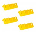 Mytee Products 4 Pack 8 X8 X24 Yellow Flatbed Corner Protector V Shaped Edge Guard For Tie-down Winch Ratchet Straps Plastic 