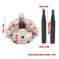 Ndnczdhc Mini Lathe Chuck Set K01-50 3 Jaw And Screw Rod 50mm M14 Wood C45 Steel Reversible Self Centering