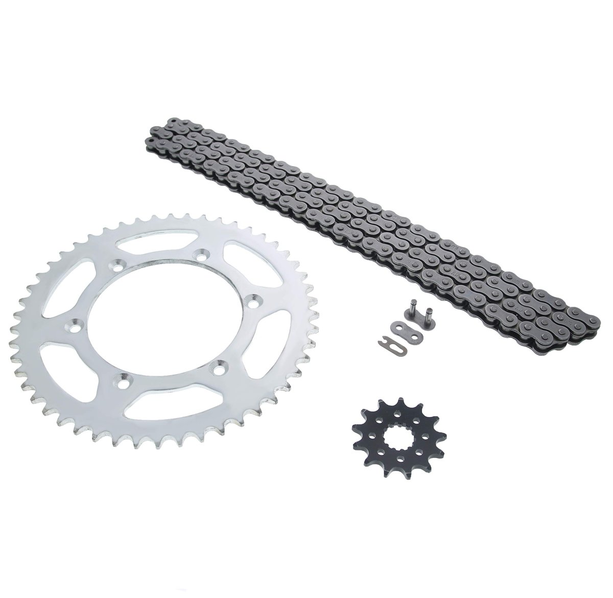 Yamaha Wr400f 1999 To 2001 And Wr450f 2003 2014 Chain Sprocket Kit Silver 13 50 114l Non O Ring With Steel Front Rear Sprockets