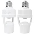 Motion Activated Light Socket E26 Security Bulb Indoor For Front Door Porch Garage Basement Hallway Closet 2 Pack