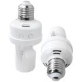 Grabote New Motion Activated Light Socket E26 Security Bulb Indoor For Front Door Porch Garage Basement Hallway Closet 2 Pack 