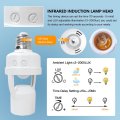 Motion Activated Light Socket E26 Security Bulb Indoor For Front Door Porch Garage Basement Hallway Closet 2 Pack