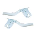 Hood Hinges For Toyota Corolla Cross 2022 2023 Driver And Passenger Side Pair Steel Silver Replacement To1236265 To1236266 