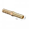Uxcell 6mm Or 1 4 Id Brass Barb Splicer Fitting Straight Hose Air Gas Water Fuel