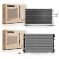 A-premium Engine Coolant Radiator A C Condenser Cooling Kit Compatible With Ford Escape 2001-2004 Mazda Tribute 3 0l Automatic