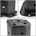 Ho1166102 Rear Bumper Cover Support Bracket For Honda Civic 2012-2015 Driver Left Side Polished Black