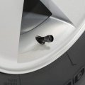 Ipick Image For Chevrolet Golden Logo In Black On Aluminum Tire Valve Stem Caps