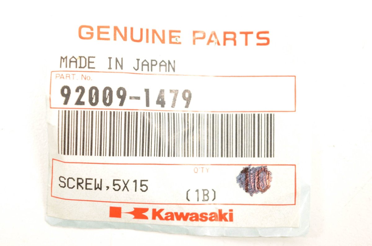 Screw 5x15 Genuine Kawasaki Motorcycle Atv Part Gp